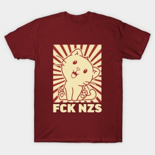 FCK NZS cute kawaii funny cat fcknzs T-Shirt